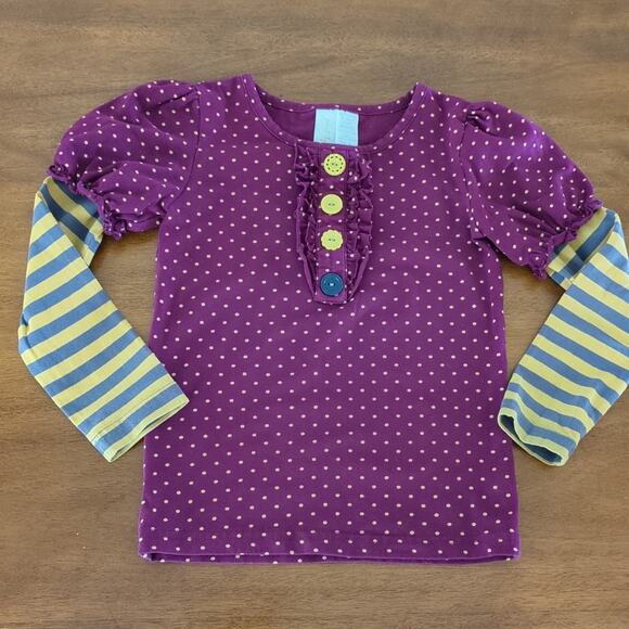 Matilda Jane Parsnip charmer Long Sleeve Shirt Girls Top 4 - Picture 1 of 7